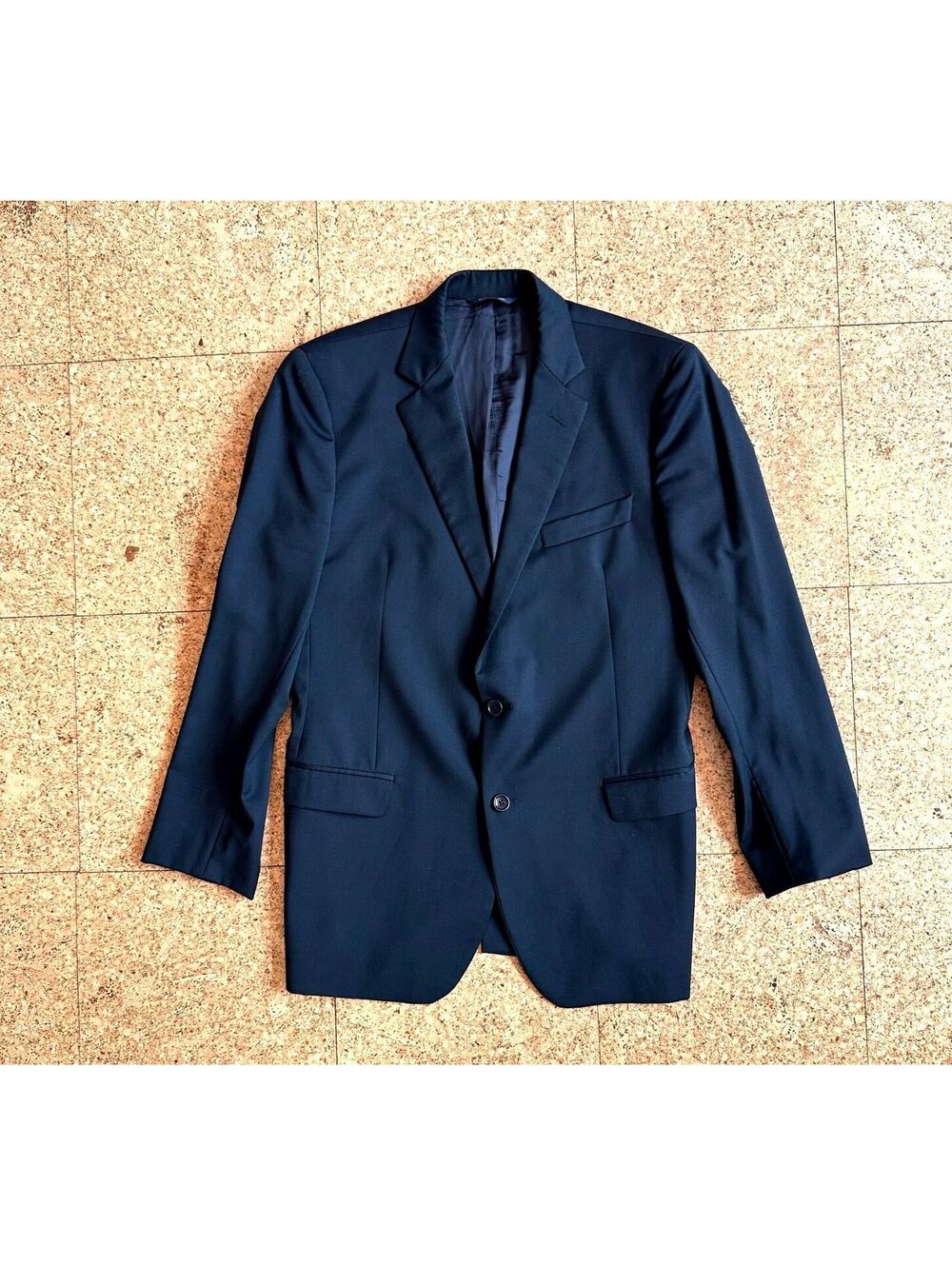 Brooks Brothers 1818 Fitzgerald x Estrato Dark Navy Wool Jacket 42R W36 US